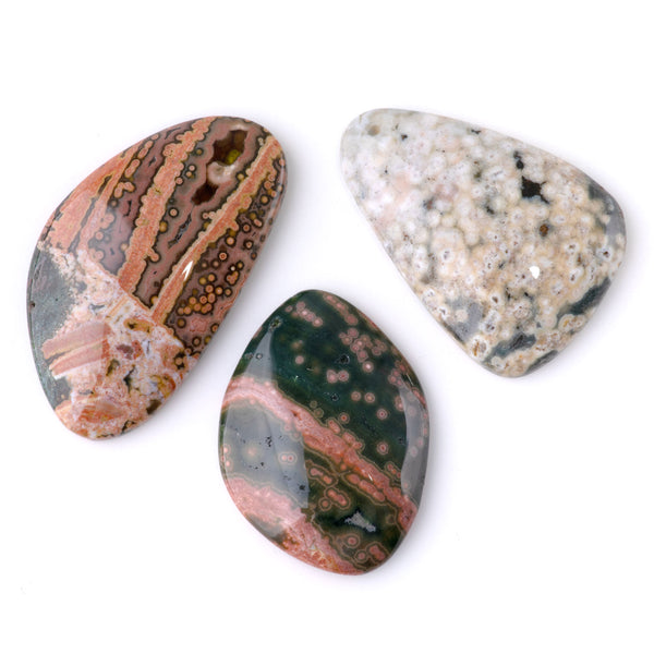 Ocean Jasper 17-28x32-48mm A Grade Medium Free Form Cabochon