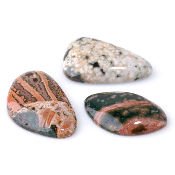 Ocean Jasper 17-28x32-48mm A Grade Medium Free Form Cabochon