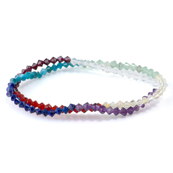Chakra 4mm Faceted Bicone - 15-16 Inch