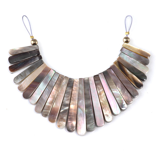 Black Mother Of Pearl 3x16-30 Stick Collar