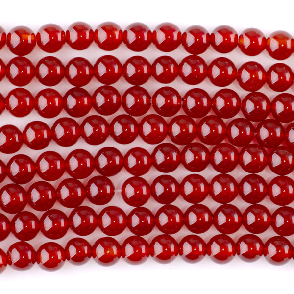 Carnelian 6mm Round - 15-16 Inch