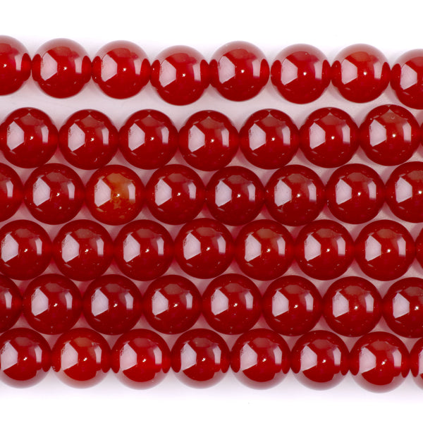 Carnelian 8mm Round - 15-16 Inch