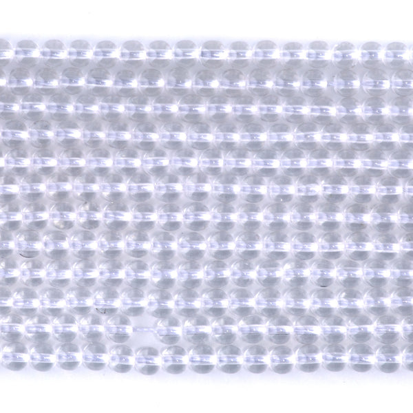 Crystal Quartz 4mm Round A Grade - 15-16 Inch
