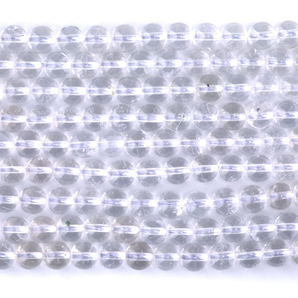 Crystal Quartz 6mm Round A Grade - 15-16 Inch