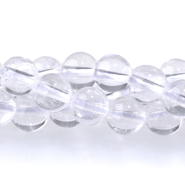 Crystal Quartz 6mm Round A Grade - 15-16 Inch