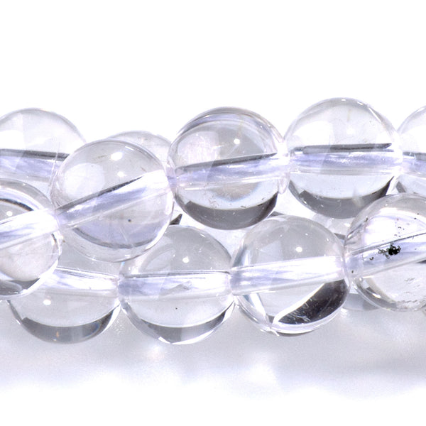 Crystal Quartz 8mm Round A Grade - 15-16 Inch