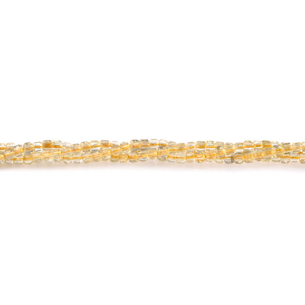 Citrine 3mm Table Cut Cube A Grade - 15-16 Inch