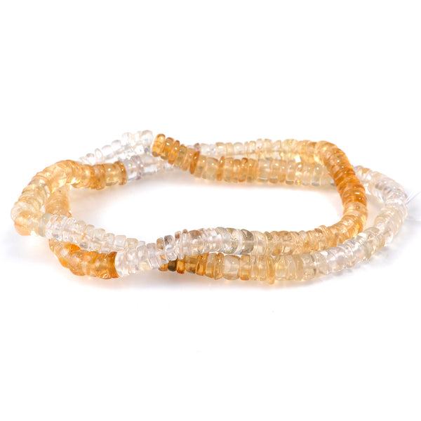 Citrine 5-6mm Band Irregular Tyre - 15-16 Inch