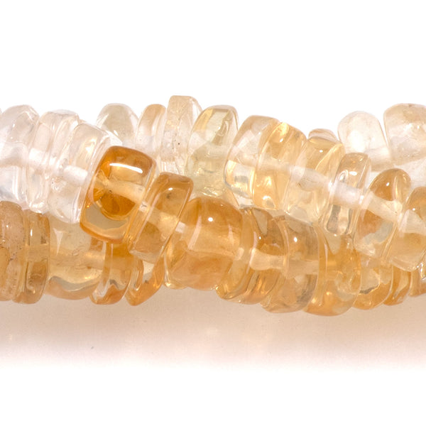 Citrine 5-6mm Band Irregular Tyre - 15-16 Inch
