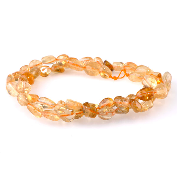 Citrine 7x9-8x10mm Pebble A Grade - 15-16-Inch