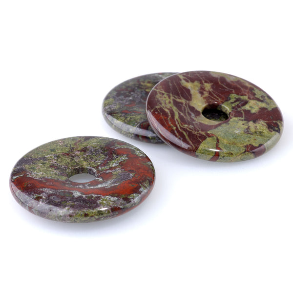 Dragon Blood Jasper 40mm Donut Pendant