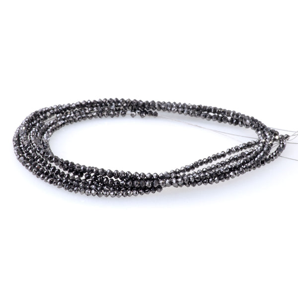 Black Diamond 2mm Faceted Round - Limited Editions