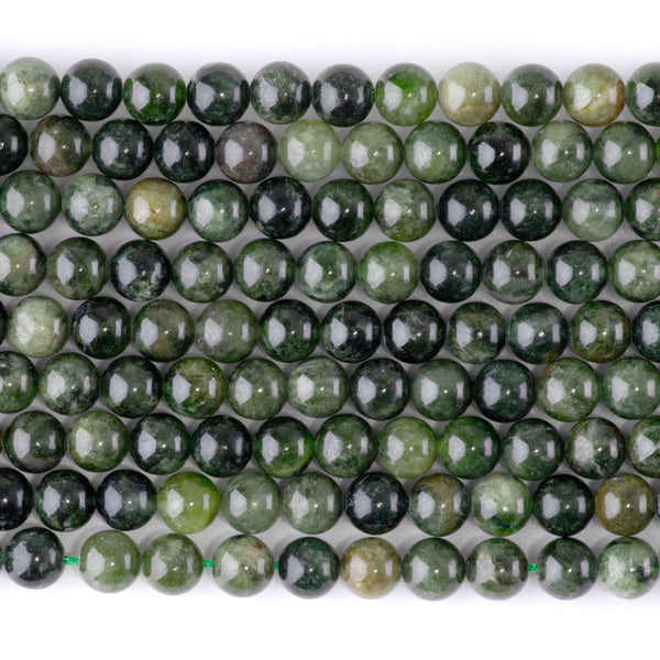 Diopside 6mm Round - 15-16 Inch