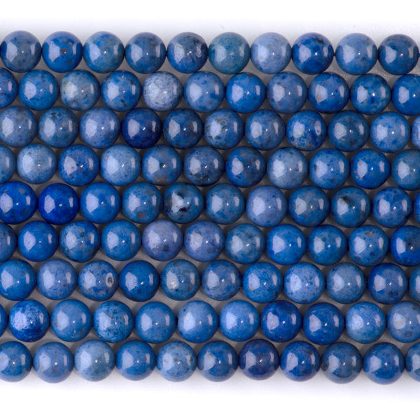 Dumortierite 6mm Round AAA Grade - 15-16 Inch
