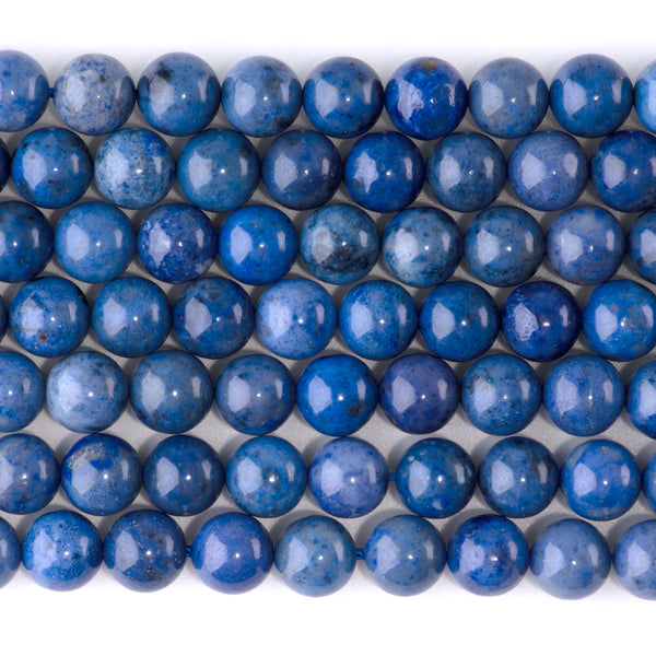 Dumortierite 8mm Round AAA Grade - 15-16 Inch
