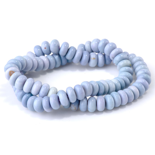 Opal (Dyed) 8-9mm Blue & Purple Irregular Rondelle - 15-16 Inch