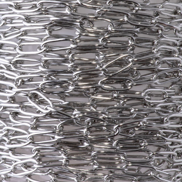 6x2.5mm Paperclip Stainless Steel Chain - 5 Meter Spool