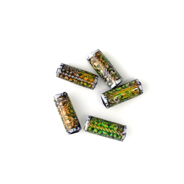 Mood Beads 6x16mm Secret Garden - 5 Beads