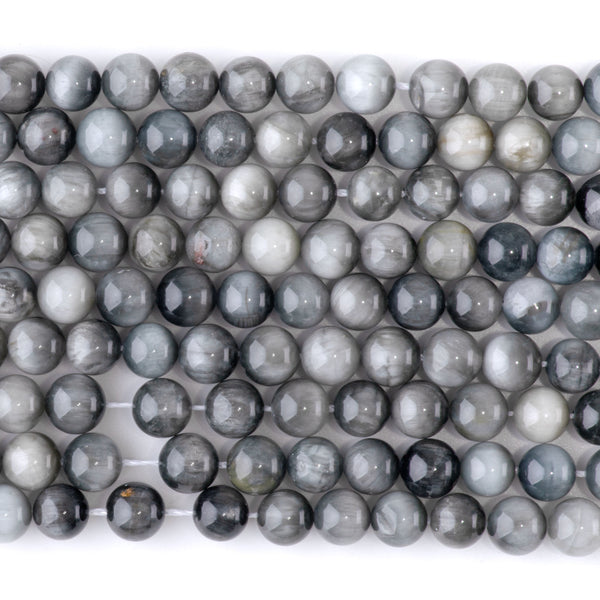 Eagle Eye Stone 6mm Round - 15-16 Inch