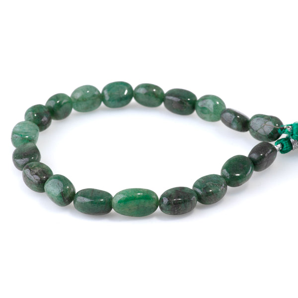 Emerald 5x10-8x14mm Irregular Nugget - 8 Inch