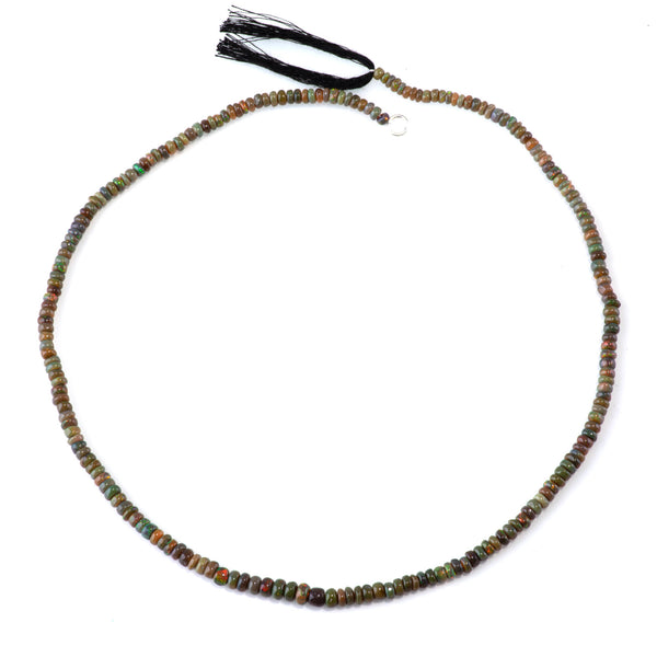 Ethiopian Opal 1.5x3-3x5mm Graduated Irregular Rondelle - 17 Inch