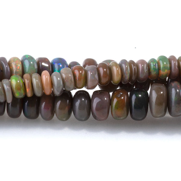 Ethiopian Opal 1x2-3x5mm Graduated Irregular Rondelle - 15-16 Inch
