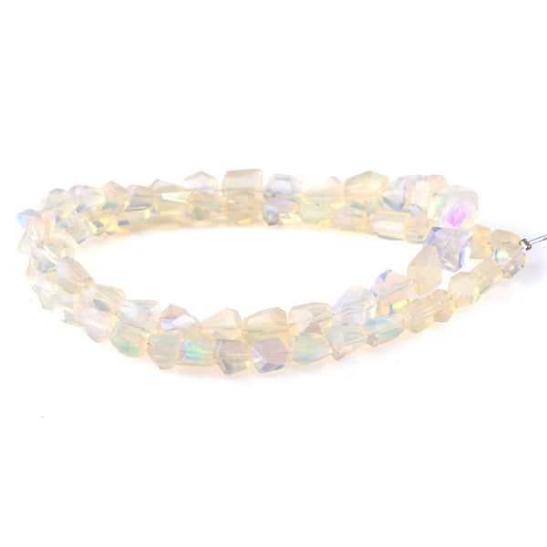 Ethiopian Opal 4-6x6-8mm Graduated Faceted Nugget - 15-16 Inch