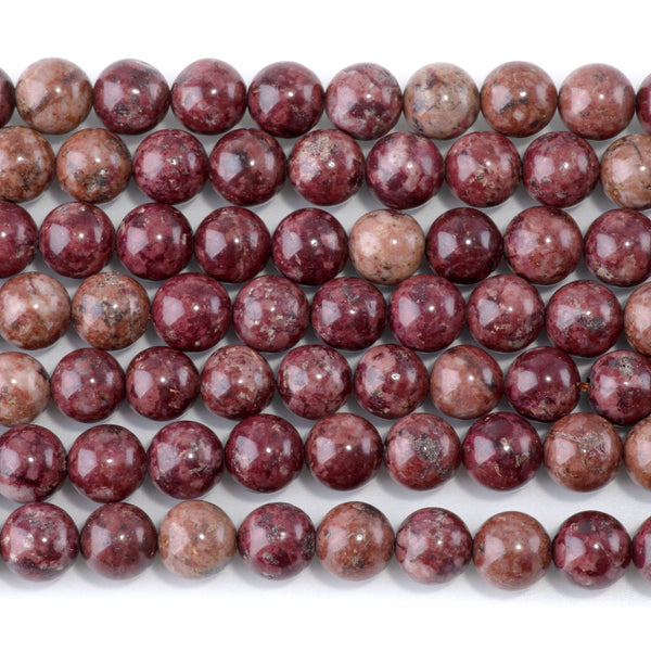 Eudialyte 8mm Round - 15-16 Inch