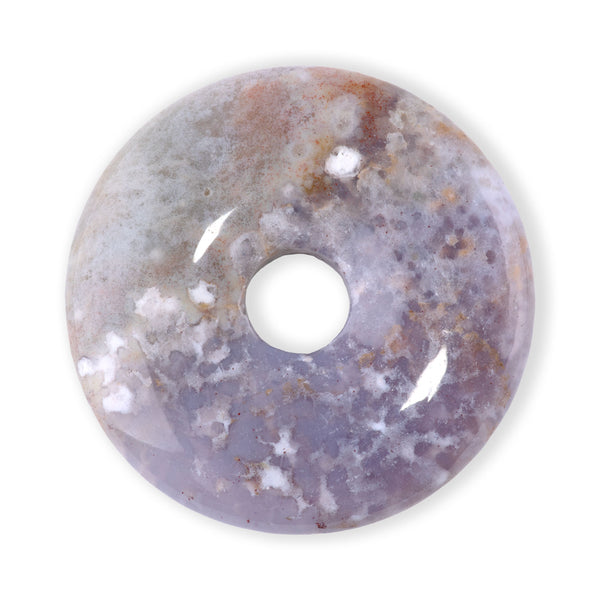 Purple Fancy Jasper 40mm Donut Pendant