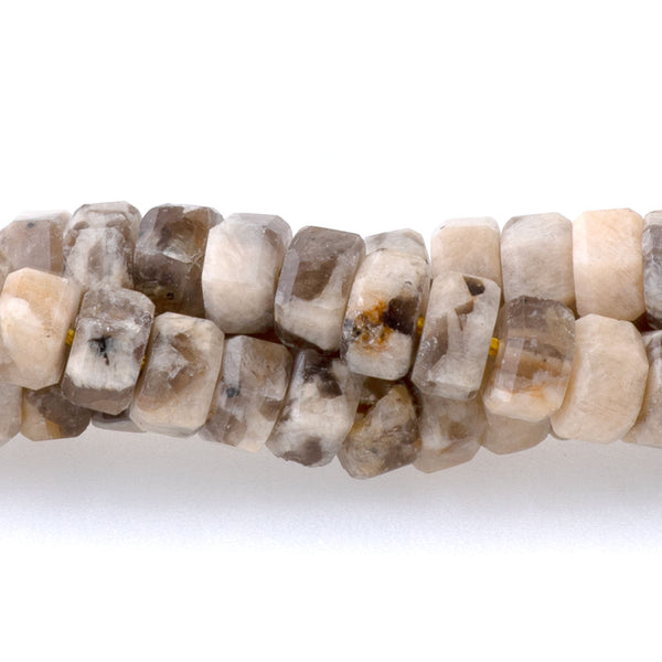 Graphic Feldspar 6mm Hexagon - 15-16 Inch