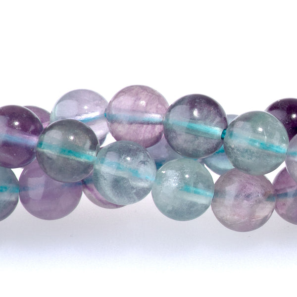 Fluorite 6mm Round A Grade - 15-16 Inch