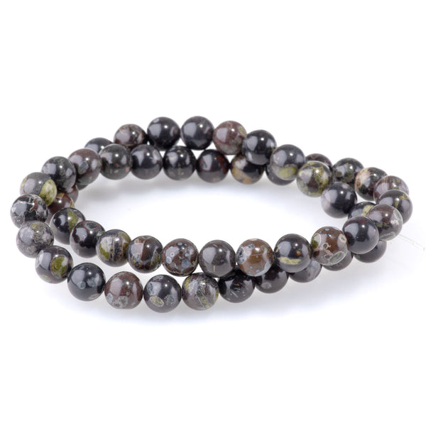 Flower Obsidian 8mm Round - 15-16 Inch