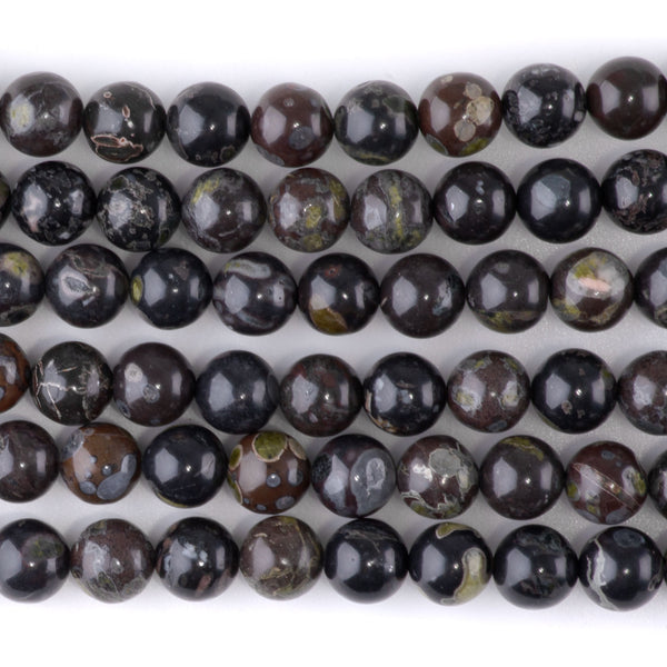 Flower Obsidian 8mm Round - 15-16 Inch