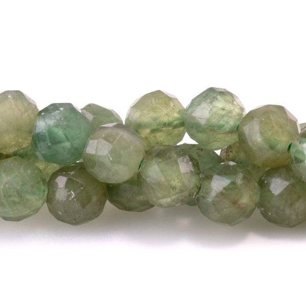 Green Apatite 6mm Faceted Round - 15-16 Inch