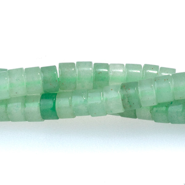 Green Aventurine 2x4mm Heishi - 15-16 Inch