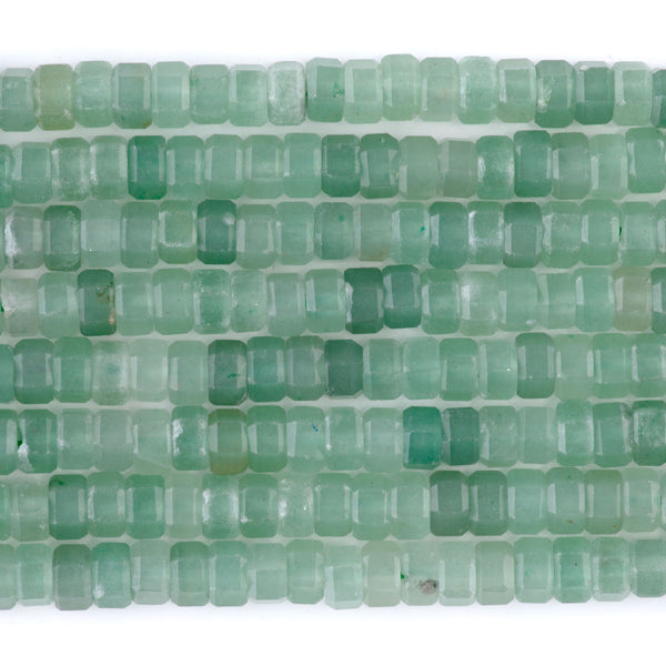 Green Aventurine 6mm Hexagon - 15-16 Inch