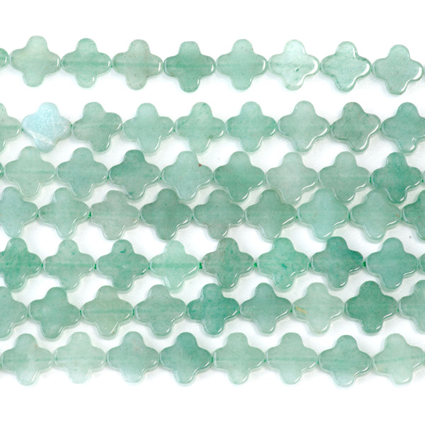 Green Aventurine 8mm Cross - 15-16 Inch