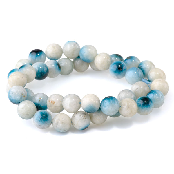 Blue Ice Glaciertite 10mm Round A Grade - 15-16 Inch