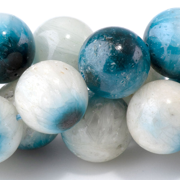 Blue Ice Glaciertite 12mm Round A Grade - 15-16 Inch