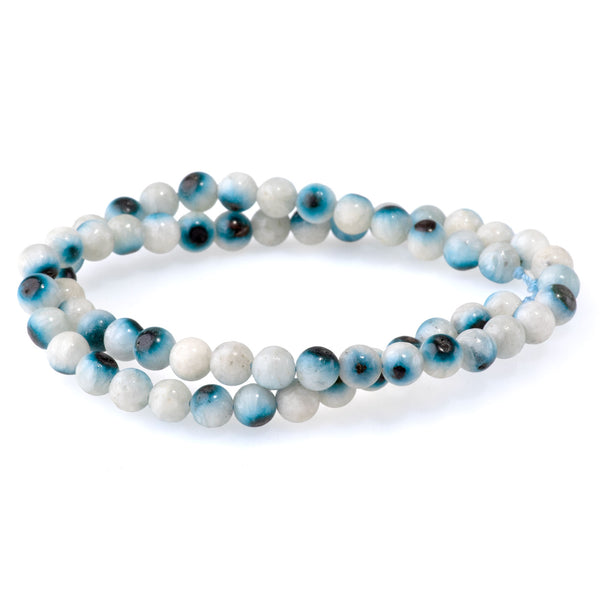 Blue Ice Glaciertite 6mm Round A Grade - 15-16 Inch