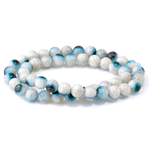 Blue Ice Glaciertite 8mm Round A Grade - 15-16 Inch