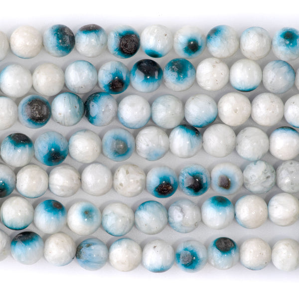 Blue Ice Glaciertite 8mm Round A Grade - 15-16 Inch
