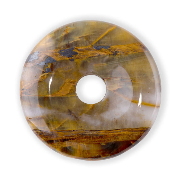 Golden Pietersite 40mm Donut Pendant
