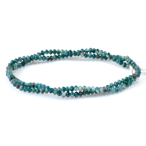 Grandidierite 2x3mm Faceted Rondelle - 15 Inch