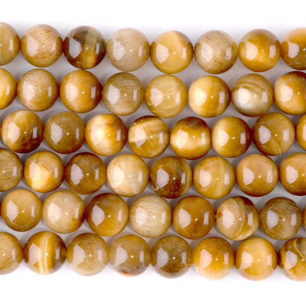 Golden Tiger Eye 10mm Round - 15-16 Inch