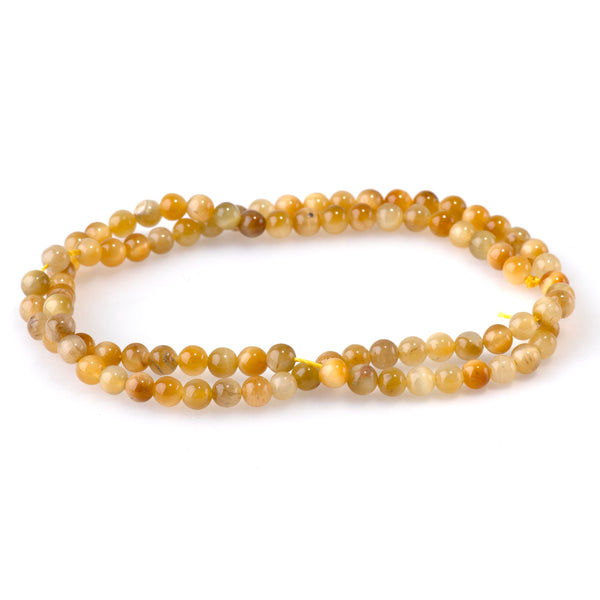 Golden Tiger Eye 4mm Round - 15-16 Inch