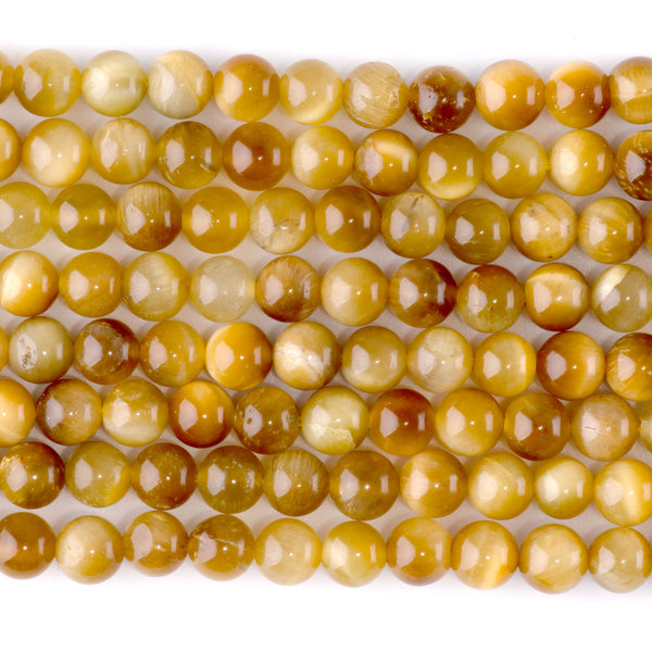 Golden Tiger Eye 6mm Round - 15-16 Inch