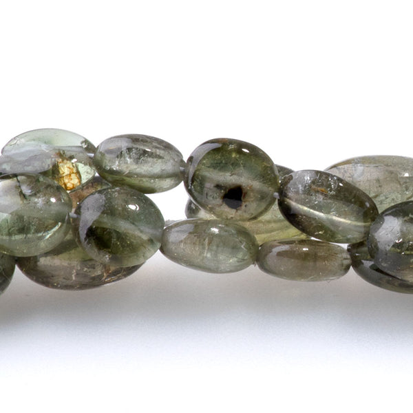 Green Tourmaline 4x5-7x9mm Graduated Nugget - 15-16 Inch