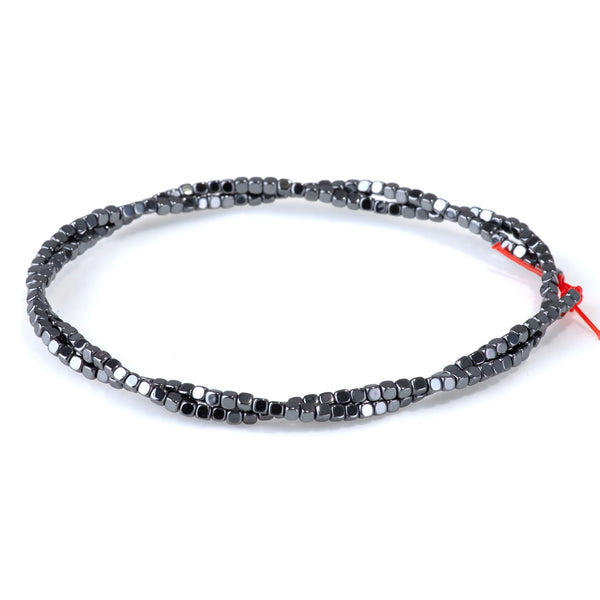 Hematite 2mm Cut Cube 15-16 Inch
