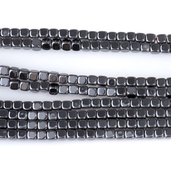 Hematite 2mm Cut Cube 15-16 Inch